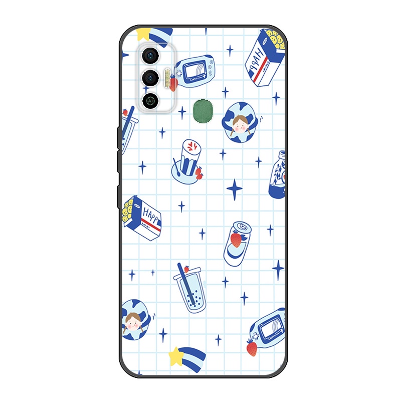 Ốp điện thoại TPU dẻo in họa tiết độc đáo thời trang bảo vệ cho Tenco Spark 7 TECNO Spark 7T