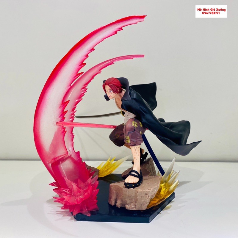 Mô Hình Tứ Hoàng Shank Tóc Đỏ Cao 18cm Trạng Thái Chiến Đấu - Figure Tượng One Piece