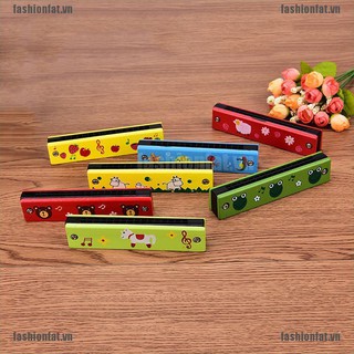 Kèn harmonica gỗ 16 lỗ đồ chơi âm nhạc cho bé
