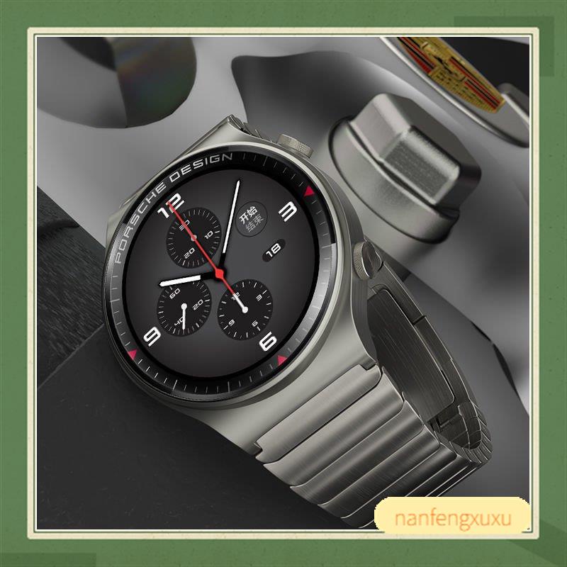 Dây Đeo Bằng Thép Titan Màu Xám Cho Đồng Hồ Thông Minh Huawei GT2 pro GT ECG Porsche watch 2e Glory 22mm L825