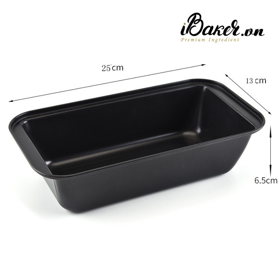 Khuôn loaf đen chống dính/ Khuôn chữ nhật làm bánh mì hoa cúc