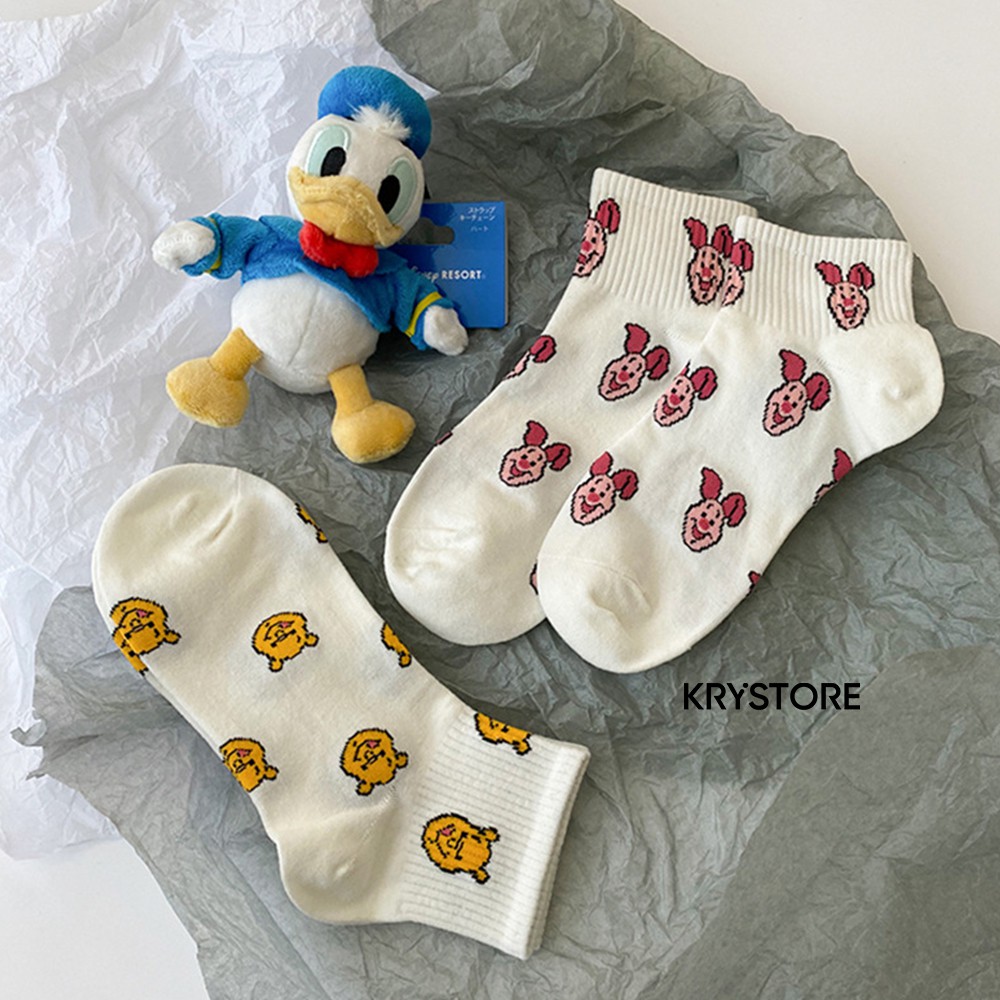 Tất vớ nữ ngắn cổ hoạt hình mickey cute dễ thương chất cotton đẹp NC11