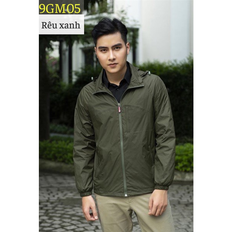 Áo Gió Nam 2 Lớp 𝐂𝐀𝐑𝐃𝐈𝐍𝐀 𝑺𝒂̀𝒊 𝑮𝒐̀𝒏 Chất Liệu Gió Trơn Lót Lưới Cao Cấp Cản Gió Cản Bụi Chống Nắng Gọn Nhẹ Mã 9GM