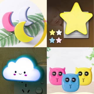 Đèn ngủ cảm biến ánh sáng đáng yêu trang trí phòng cho bé