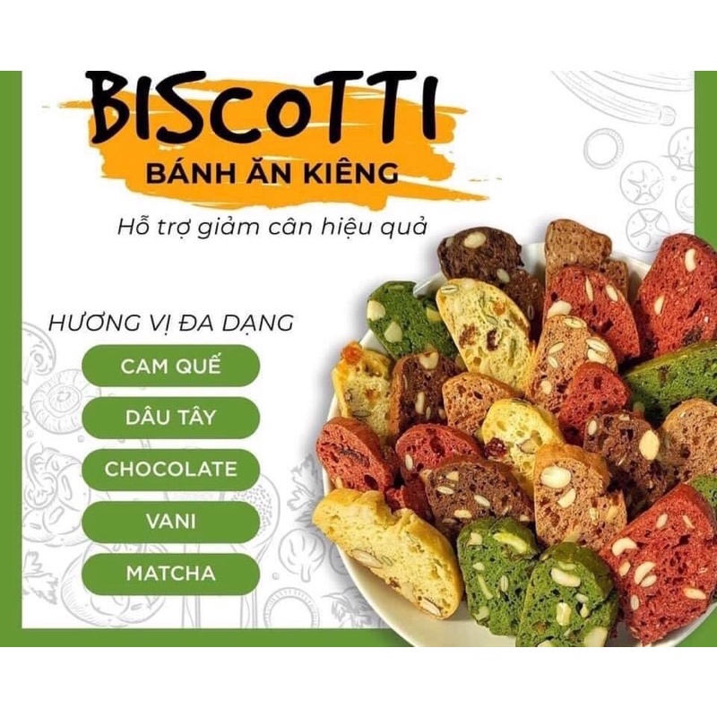 Bánh BISCOTTI nguyên cám 3 vị hũ 250g, 1996 FOOD đồ ăn vặt Hà Nội vừa ngon vừa rẻ