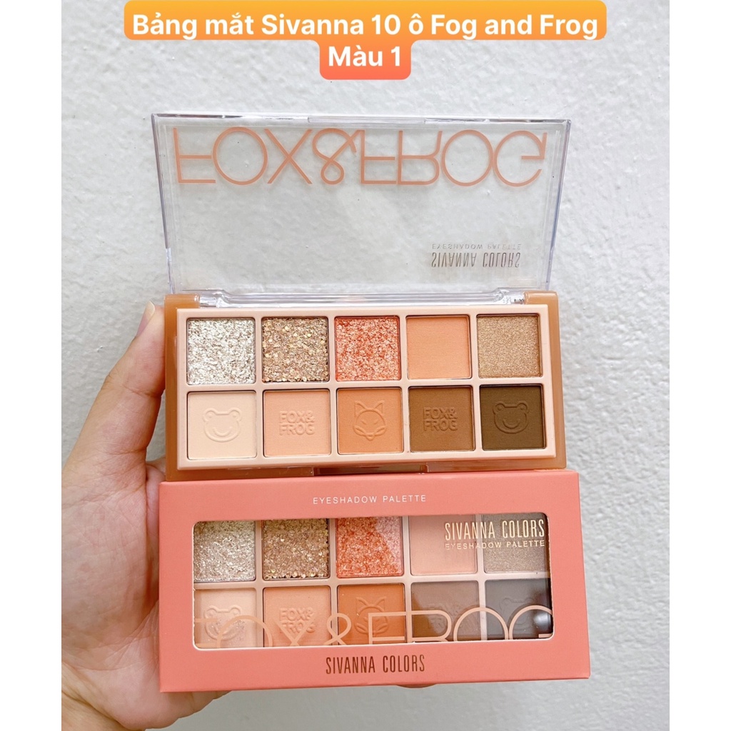 Bảng Mắt 10 Ô Sivanna Colors Fox &amp; Frog Eyeshadow Palette