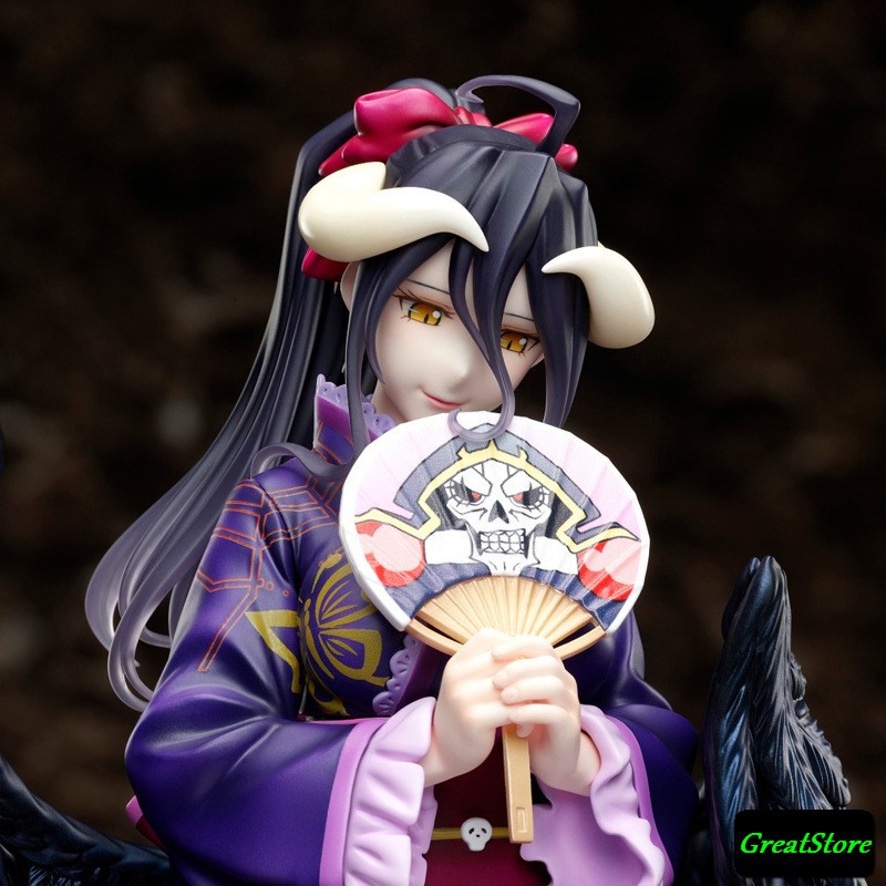 ( CÓ SẴN ) Mô hình Albedo ( phiên bản kimono tím ) trong OVERLORD Lạc Vào Thế Giới Game 1/7 scale - Figure