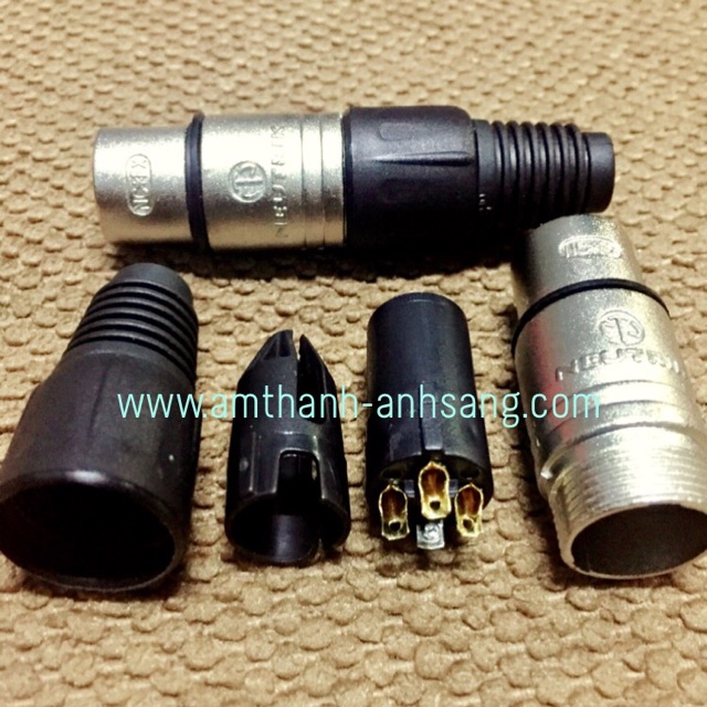 Jack canon cái Neutrik chân vàng 01 cái rắc Neutrik âm thanh chuyên nghiệp