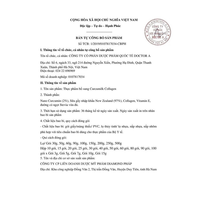 Sữa nghệ phục hồi sức khoẻ,đau dạ dày .Sữa nghệ curcumilk collagen