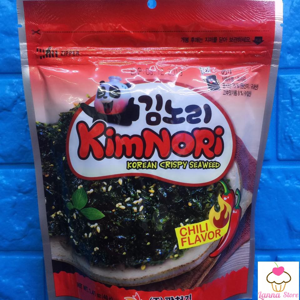 Rong biển ăn liền Kimnori ( vị cay, hải sản ) gói 40gr - Hàn Quốc