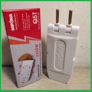 Đầu nối chia ổ cắm 1 ra 3, 1 ra 5 chịu tải cao sopoka 2200w