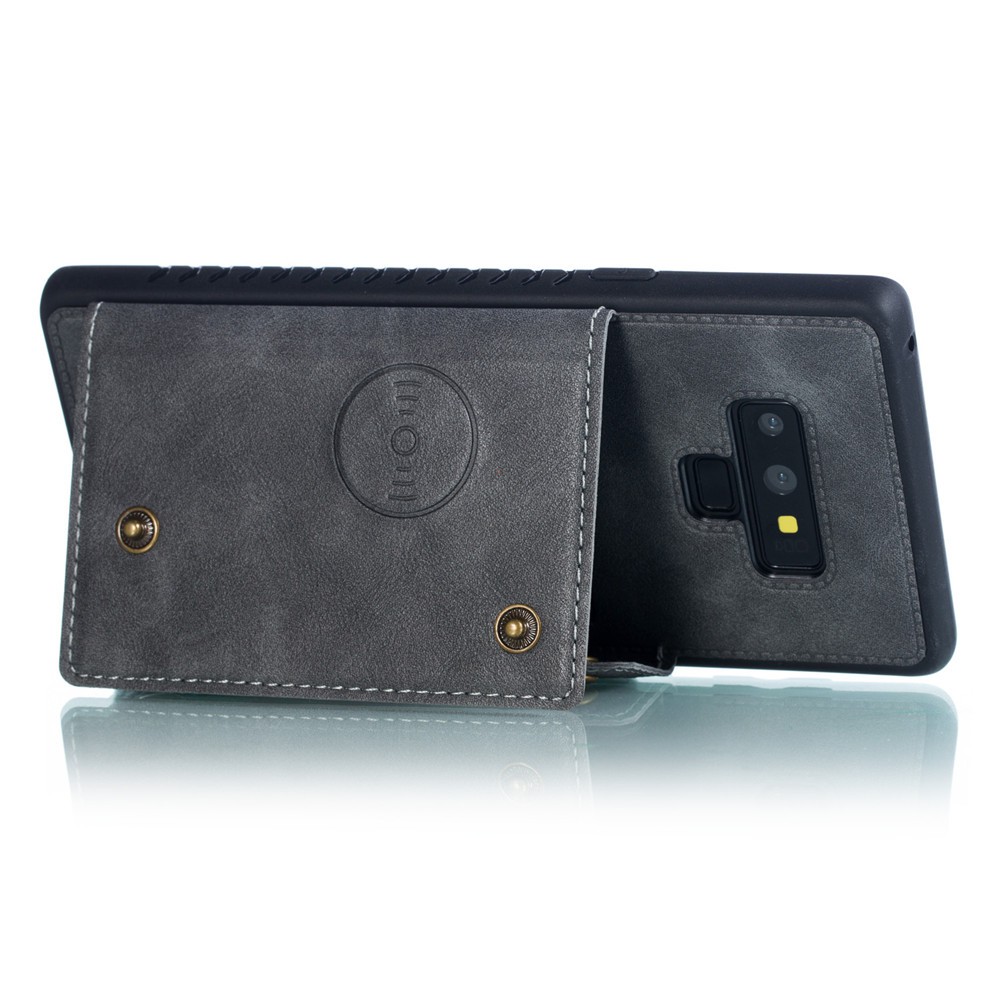 Bao da có ngăn đựng thẻ và giá đỡ nam châm tiện lợi cho xe ô tô dành cho Samsung Galaxy Note 9 | BigBuy360 - bigbuy360.vn
