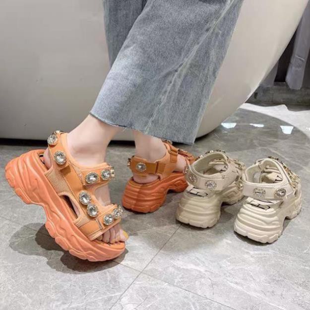 ODER SANDAL ĐẾ CAO 6 phân đính đá ulzzang a14