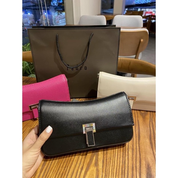 TNS - Túi cặp nách dáng thuyền hottrend Pedrio shoulder bag-chất da cao cấp-tone đen classic