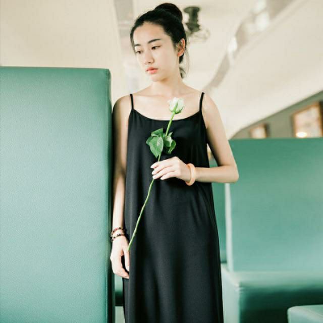 [HOT ITEM] 🌸Váy 2 dây cổ vuông - Đầm trơn basic nữ CỰC XINH 🌸 | BigBuy360 - bigbuy360.vn