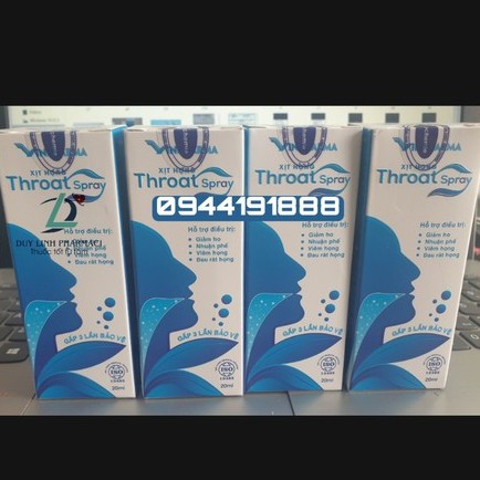 Xịt Họng Keo Ong Xanh Throat Spray Hỗ Trợ Điều Trị Giảm Ho,Nhuận Phế,Viêm Họng,Đau Rát Họng