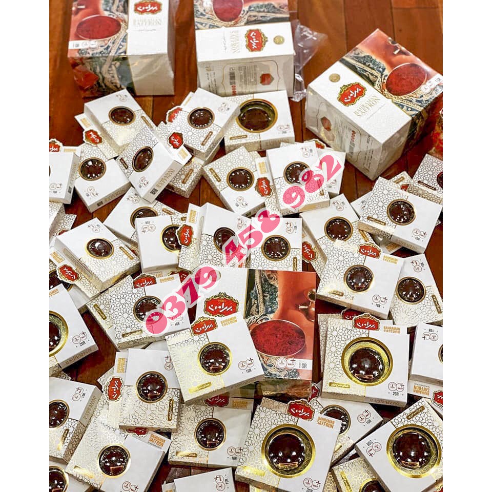 1.0 Gr Saffron Bahraman Thiếc Trắng Super Negin |Nhụy hoa nghệ tây chính hãng Iran | BigBuy360 - bigbuy360.vn