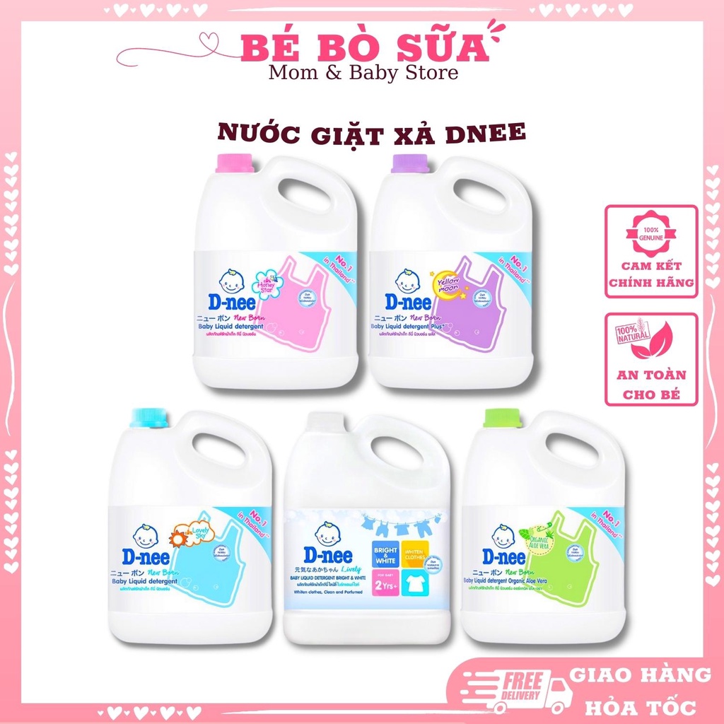 Nước giặt xả DNEE - CHÍNH HÃNG Thái Lan, An toàn cho bé (TEM ĐẠI THỊNH)