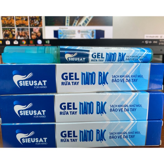 Gel rửa tay nano bạc