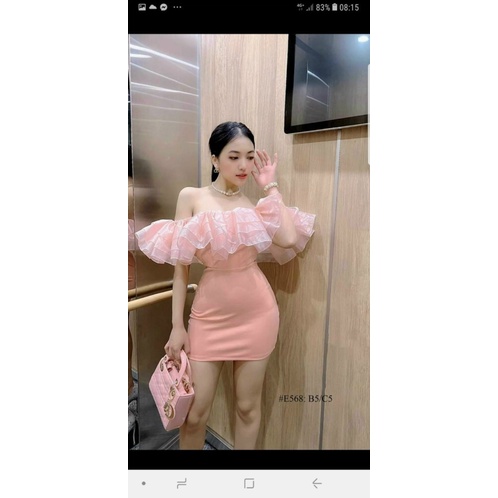 Đầm Body Trễ Vai Chất Umi Có Mút Ngực Mặc Đẹp Tôn Dáng [NEW UNISEX]