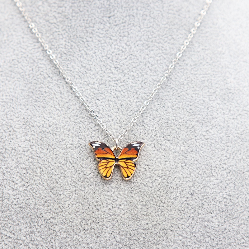 Vòng cổ Hợp Kim Mặt Hình Bướm Phong Cách Bohemian Thời Trang