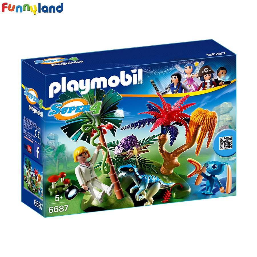 Đồ chơi mô hình Playmobil Lost Island with Alien and Raptor