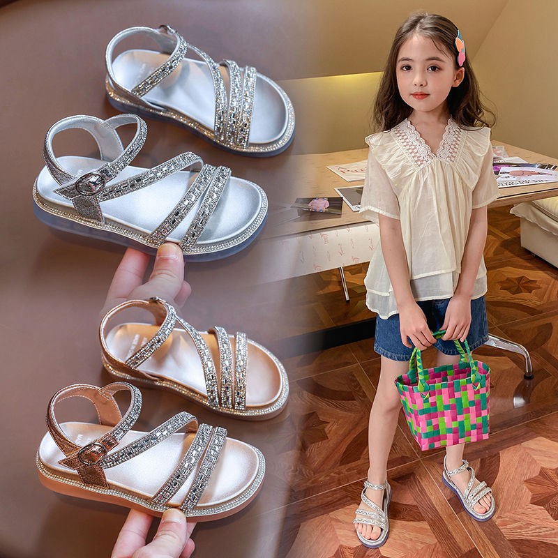 Cô Gái Thể Thao Giày Sandal Công Chúa Công Chúa Mềm Dưới Chống Trượt