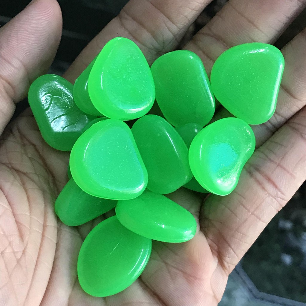 BỊCH 100 VIÊN ĐÁ CỤI DẠ QUANG XANH LÁ TRANG TRÍ HỒ CÁ NON BỘ CHẬU CÂY TRANG TRÍ NHÀ CỬA