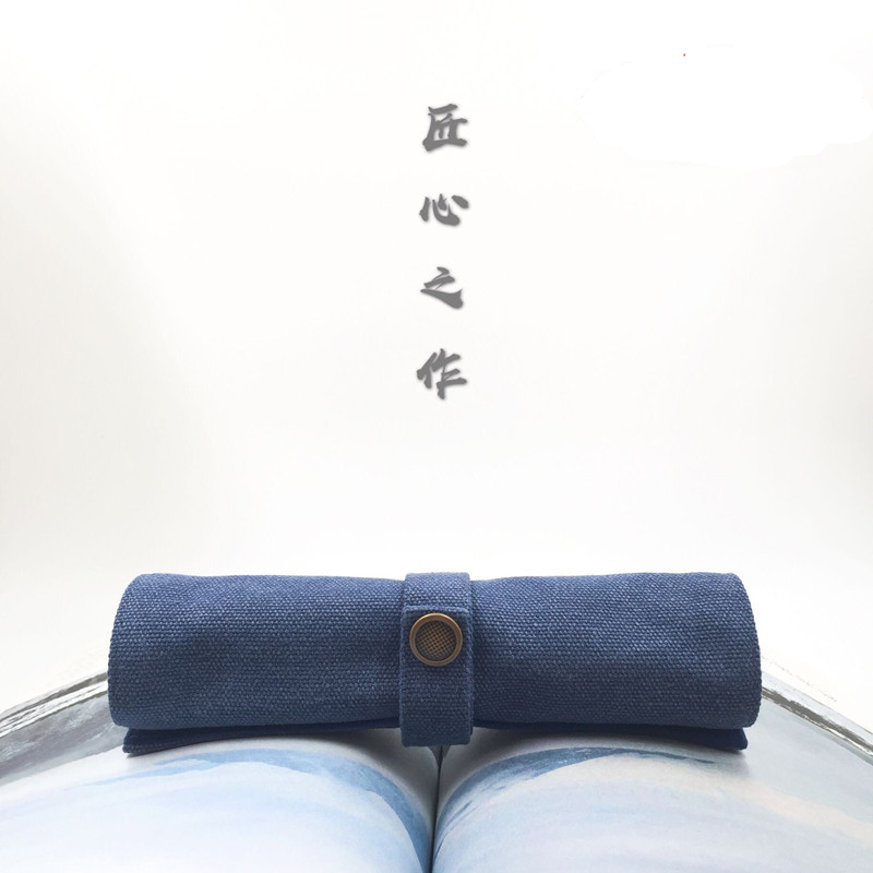 Túi đựng bút cuộn tròn kiểu Retro Nhật Bản dễ thương cho học sinh