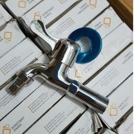 Vòi hồ, vòi gắn máy giặt chất liệu kim loại sáng bóng