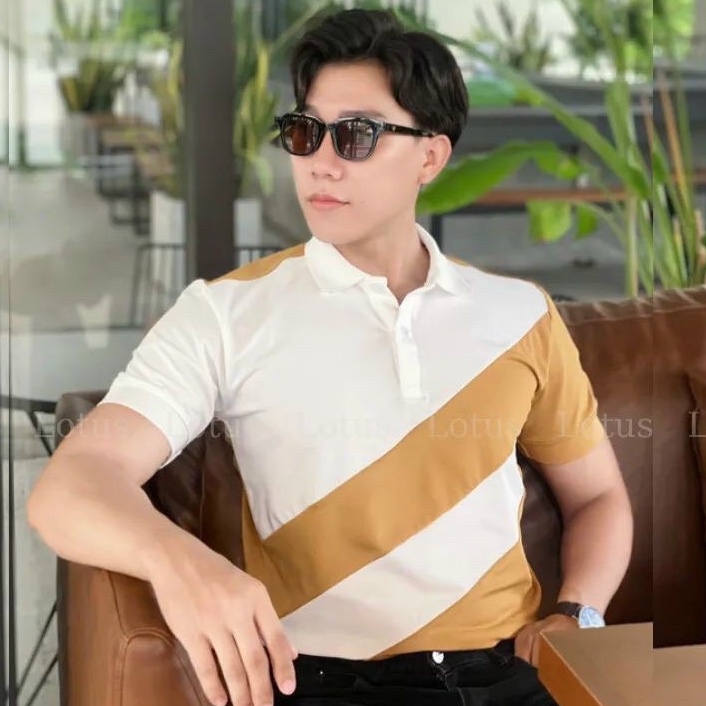 Áo polo nam nữ viền chéo chất cotton cá sấu thông hơi siêu đẹp