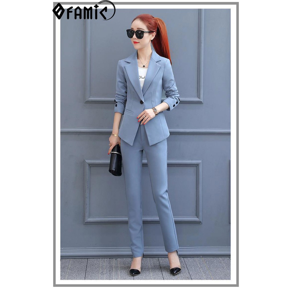 Set Vest Nữ ❤️𝑭𝑹𝑬𝑬𝑺𝑯𝑰𝑷❤️ Bộ Vest Nữ Công Sở Hàn Quốc Sang Trọng Và Cá Tính