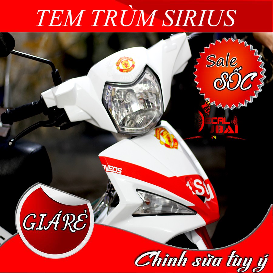 Tem Trùm Sirius FI Đỏ Trắng MU