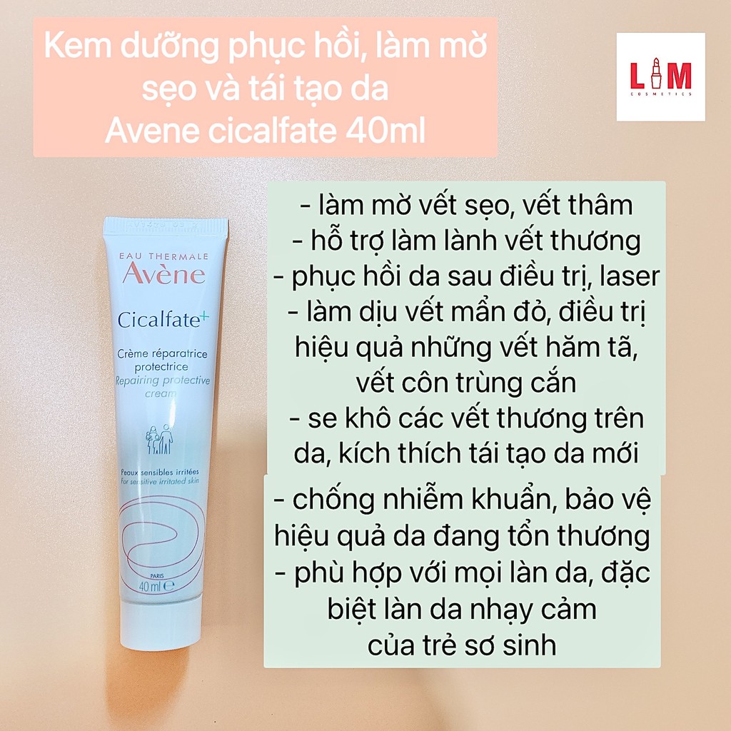 Kem dưỡng phục hồi da Avene Cicalfate Restorative Skin Cream 40ml (Chính Hãng)