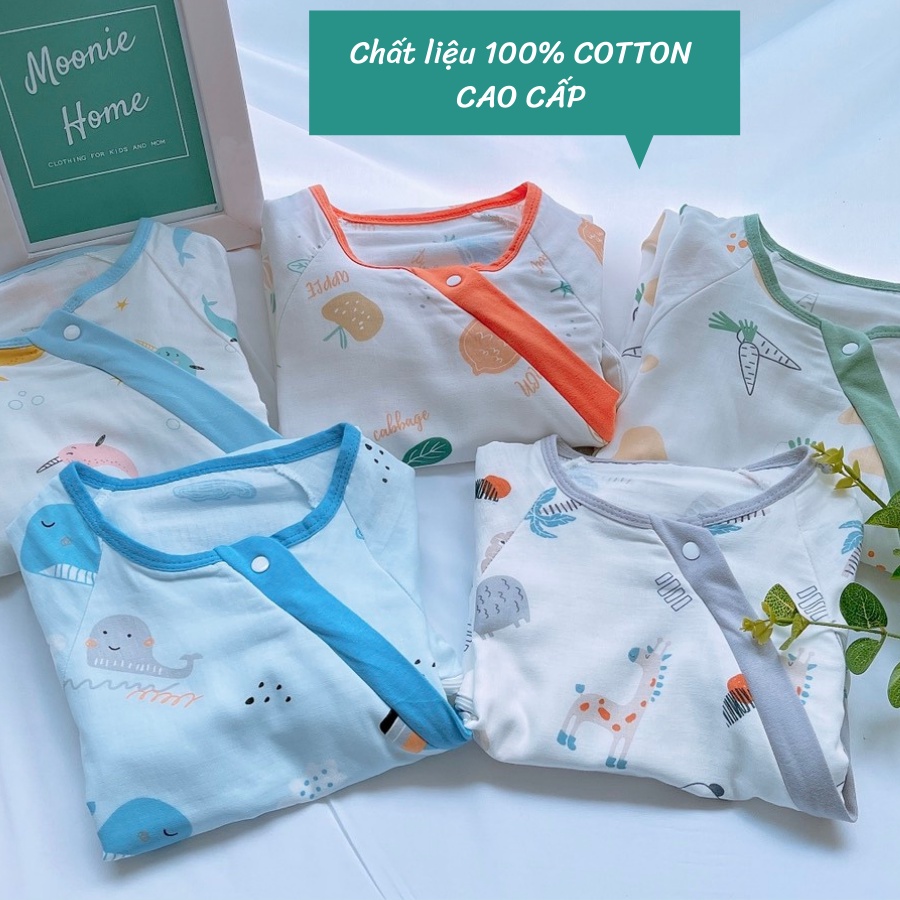 [20 - 28 ĐỘ] Túi Ngủ Trẻ Em/Túi Ngủ Thu Đông Chất Cotton Cao Cấp Mở Chân (Tay Tháo Rời)