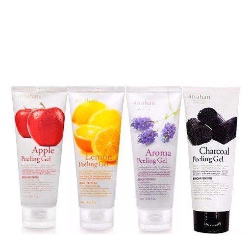 Gel Tẩy Tế Bào Chết Arrahan Hương Táo / Hương chanh/ Hương lavender/ Vị Sâm / Vị Than/ Nha đam 180ml Apple Peeling Gel