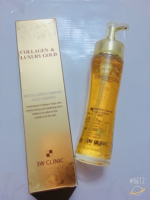 Tinh chất vàng dưỡng trắng tái tạo da Collagen Luxury Gold 3w Clinic Hàn Quốc 150ml