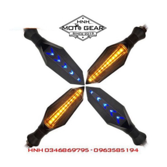 Xi Nhan Xe Máy Led L17 3 Dây Kiểu Spirit Beast