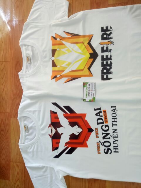Áo thun Free Fire Logo Rank thách đấu huyền thoại Freefire