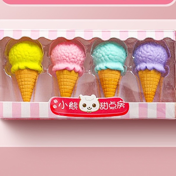 Gôm Tẩy Hình Món Tráng Miệng Hoạt Hình Sáng Tạo Cho Bé