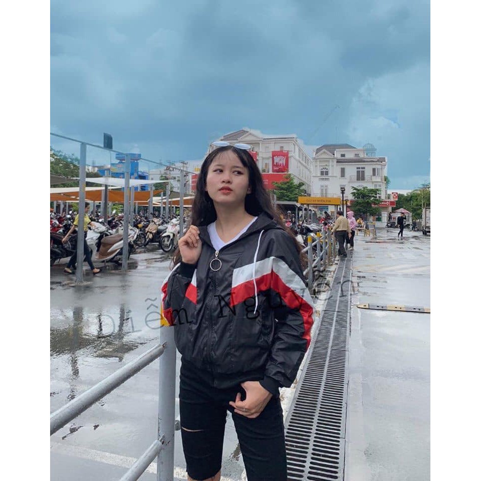 ÁO KHOÁC GIÓ NỮ FORM RỘNG CÁ TÍNH