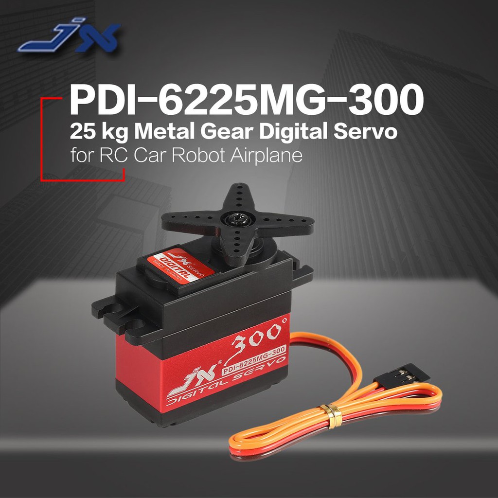 【điều khiển từ xa8/5】JX PDI-6225MG-300 25kg Metal Gear Digital Servo for RC Car Robot Airplane