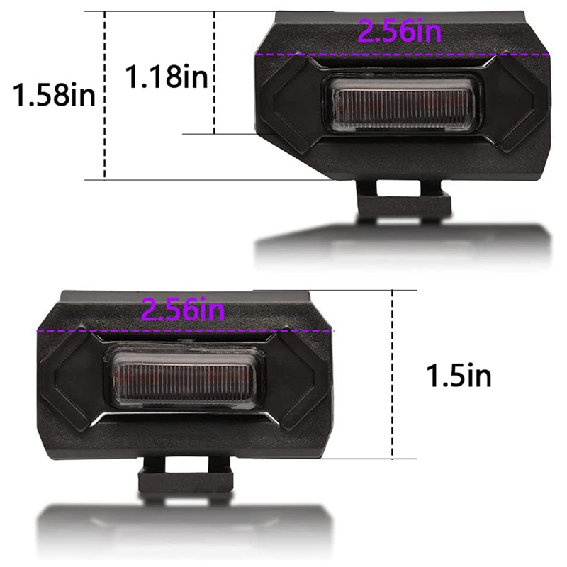 Set 4 Đèn LED Gắn Phía Trước Xe Hơi Toyota Tacoma Raptor TRD Off Road Sport 2020 2021