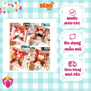 Set 8 Kẹp tóc cho bé, Kẹp tóc dễ thương  phong cách Giáng Sinh, Noel PK05