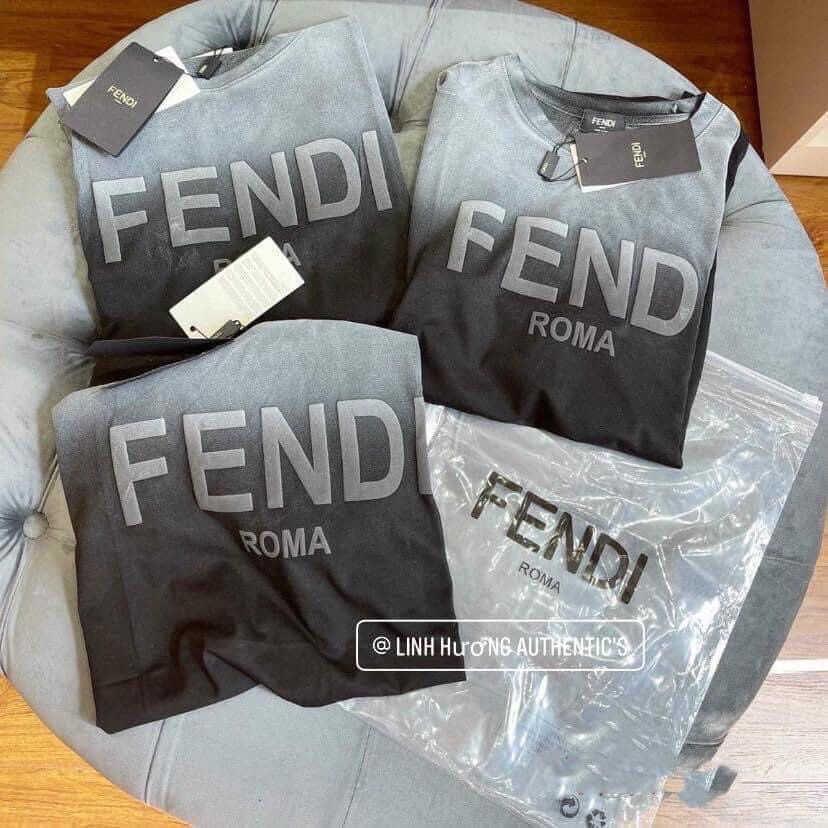 Áo loang grey Fendi nam nữ cotton