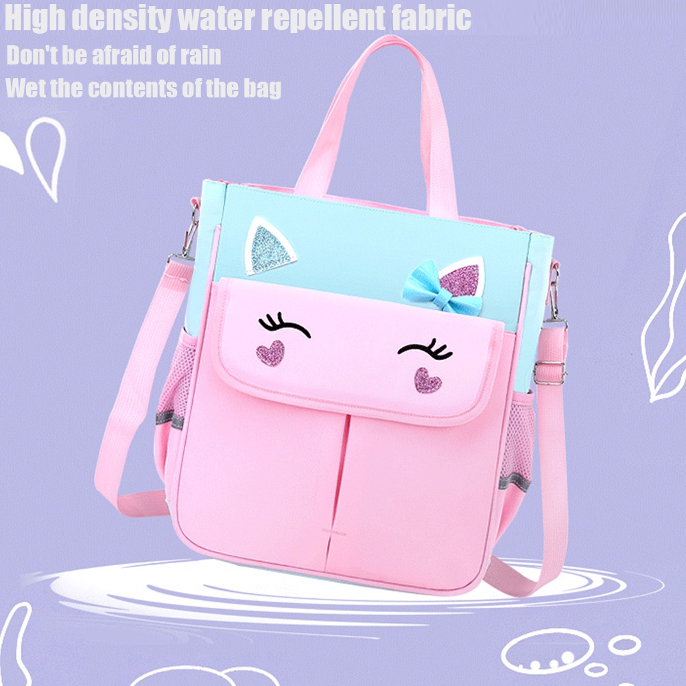 Túi gia sư trẻ em không thấm nước dung tích lớn túi du lịch cầm tay túi xiên cầm tay học sinh tiểu học túi gia sư