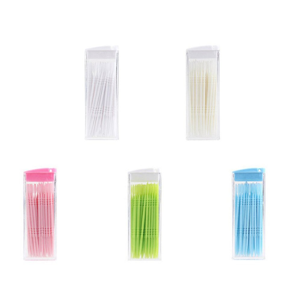Hộp 50 Tăm Xỉa Răng Bằng Nhựa
