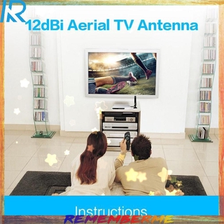 Ăng Ten Tv Kỹ Thuật Số 12dbi 1080p Phạm Vi 50 Dặm