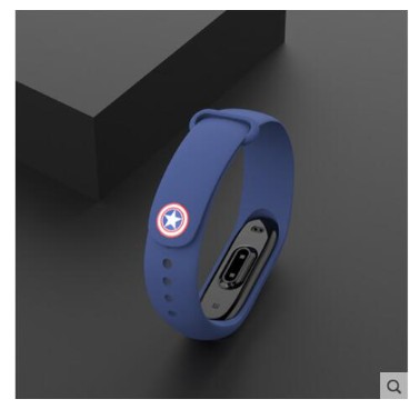 Dây Avengers thay thế Xiaomi miband 3/ miband 4 (Xanh capital)