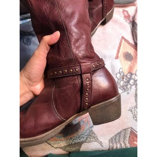 Boots cao bồi, size 37 -37,5 hàng si 2nd, boot da thật